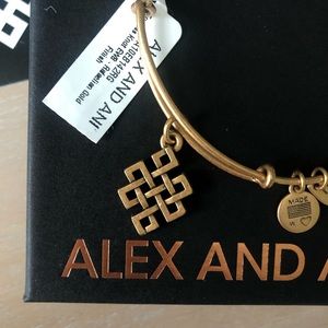 Alex and Ani Endless Knot bracelet bangle NWT
